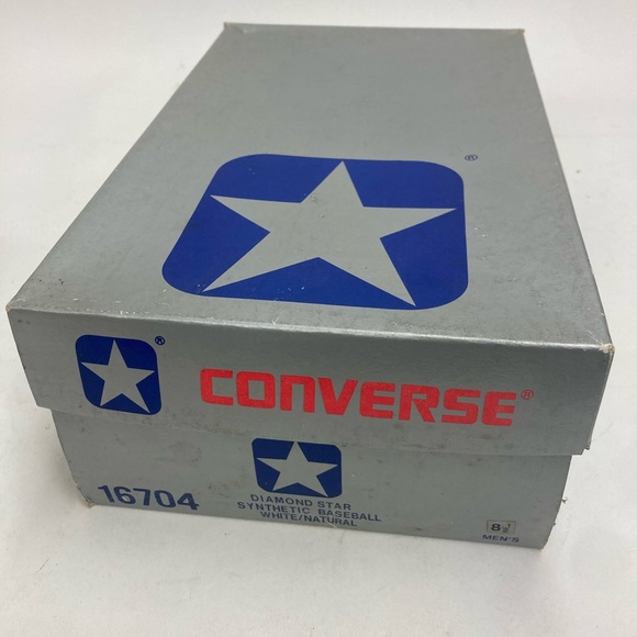 Vintage Retro Converse Baseball Cleats Sz 8-1/2 Diamond Star - Picture 3 of 6